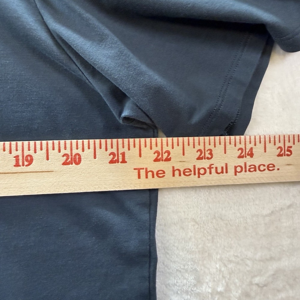 Lululemon Men's L Fundamental Short Sleeve Wordmark T-Shirt Solid Crew - Picture 4 of 6